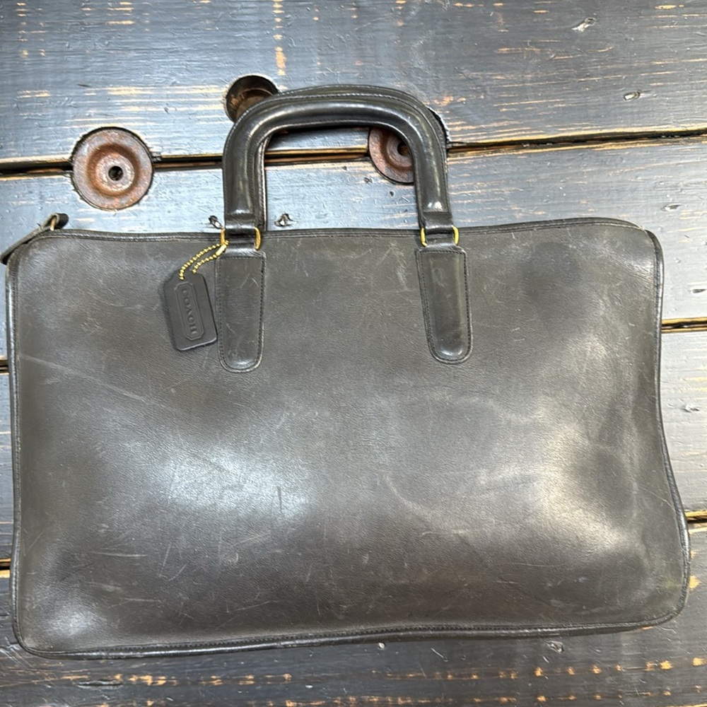 Vintage Coach  Genuine Leather Briefcase Laptop Bag